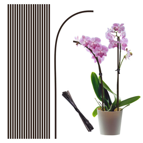 Stroller 16-inch bendable plant stake supports upright growth in pots