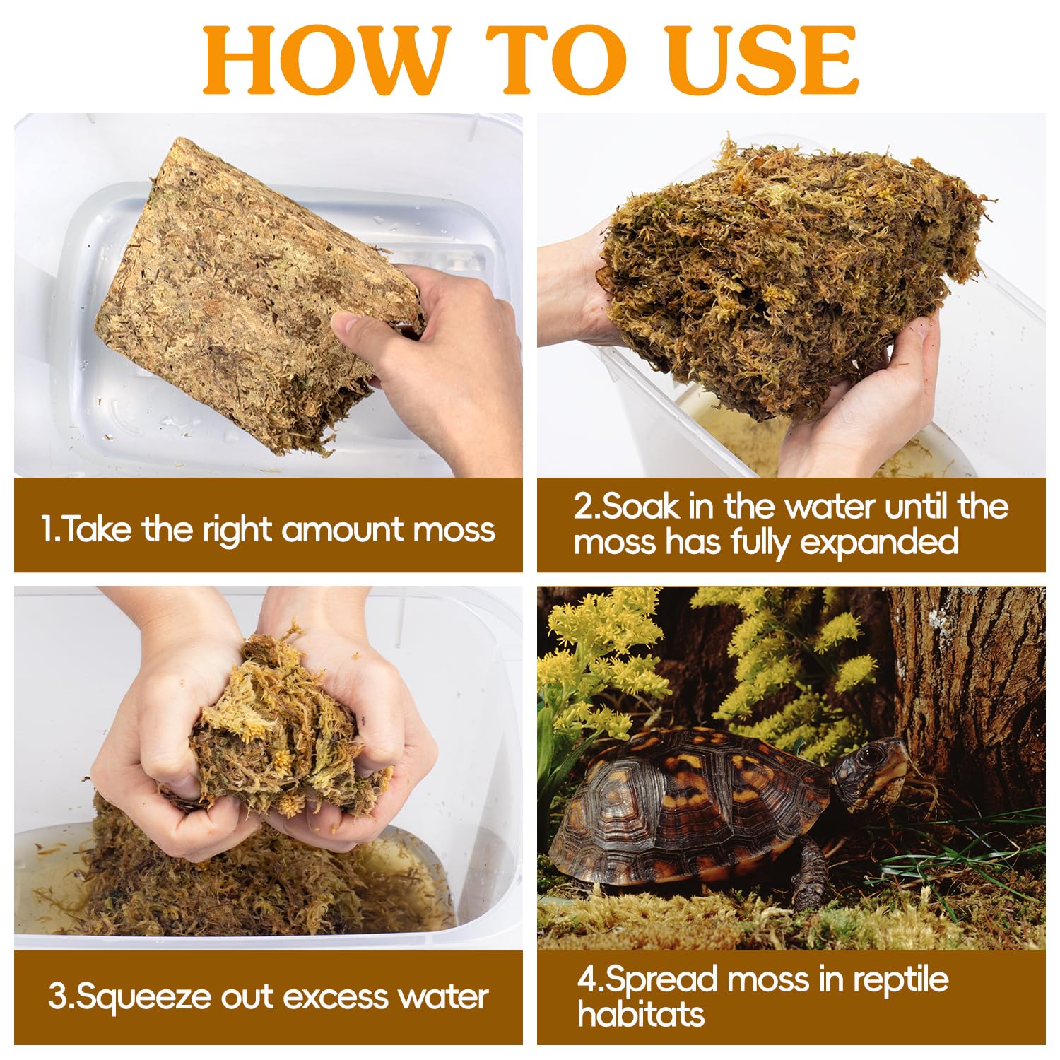 Natural air-dried moss by Stroller with minimal impurities for orchids