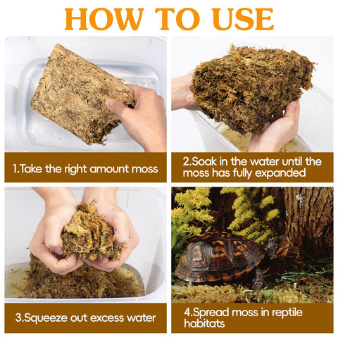 Natural air-dried moss by Stroller with minimal impurities for orchids