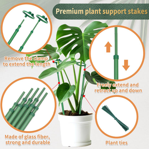 Stroller top clips detach easily for quick, secure plant attachment.