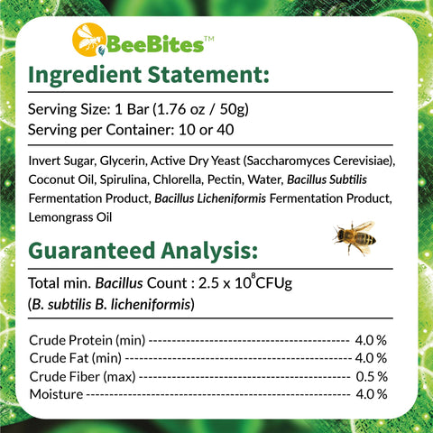 STRONG MICROBIALS BeeBites USA-made production with microbiologists and beekeepers.