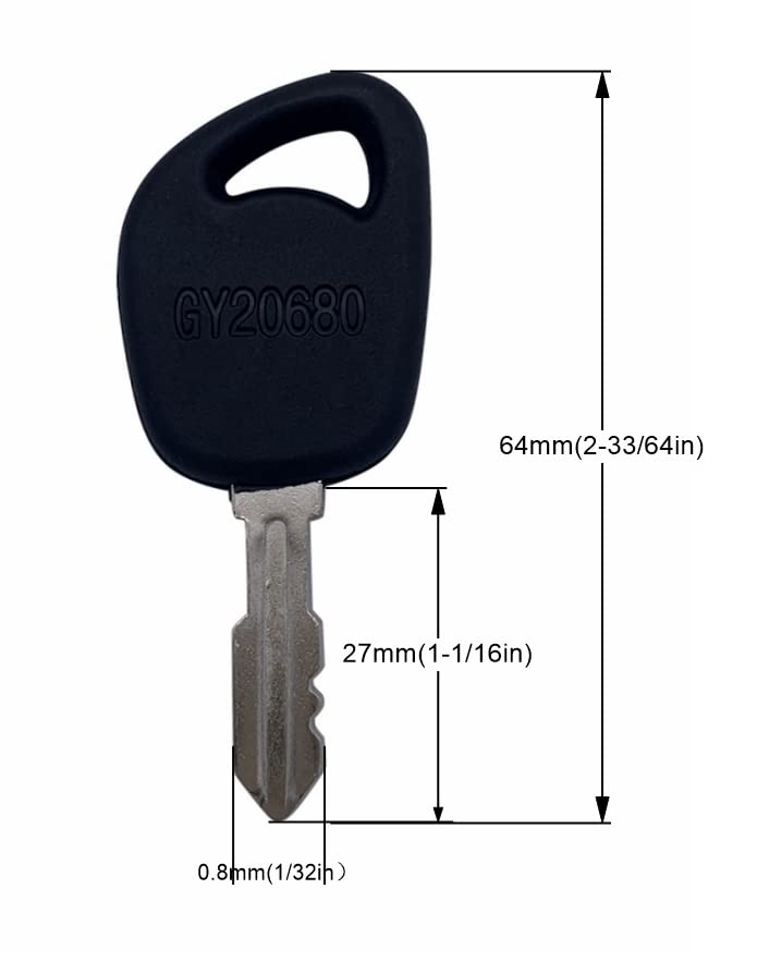 Strongthium replacement key in nylon packaging, ideal spare for daily use.