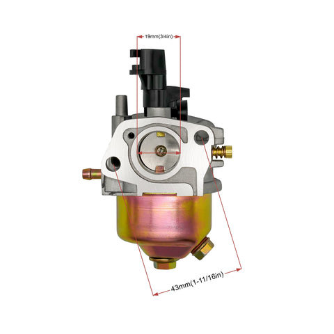 Strongthium carburetor for Honda GX200 fitment, improves fuel delivery.