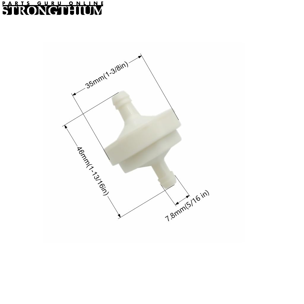 Strongthium four-pack hose clamps for secure fuel lines.