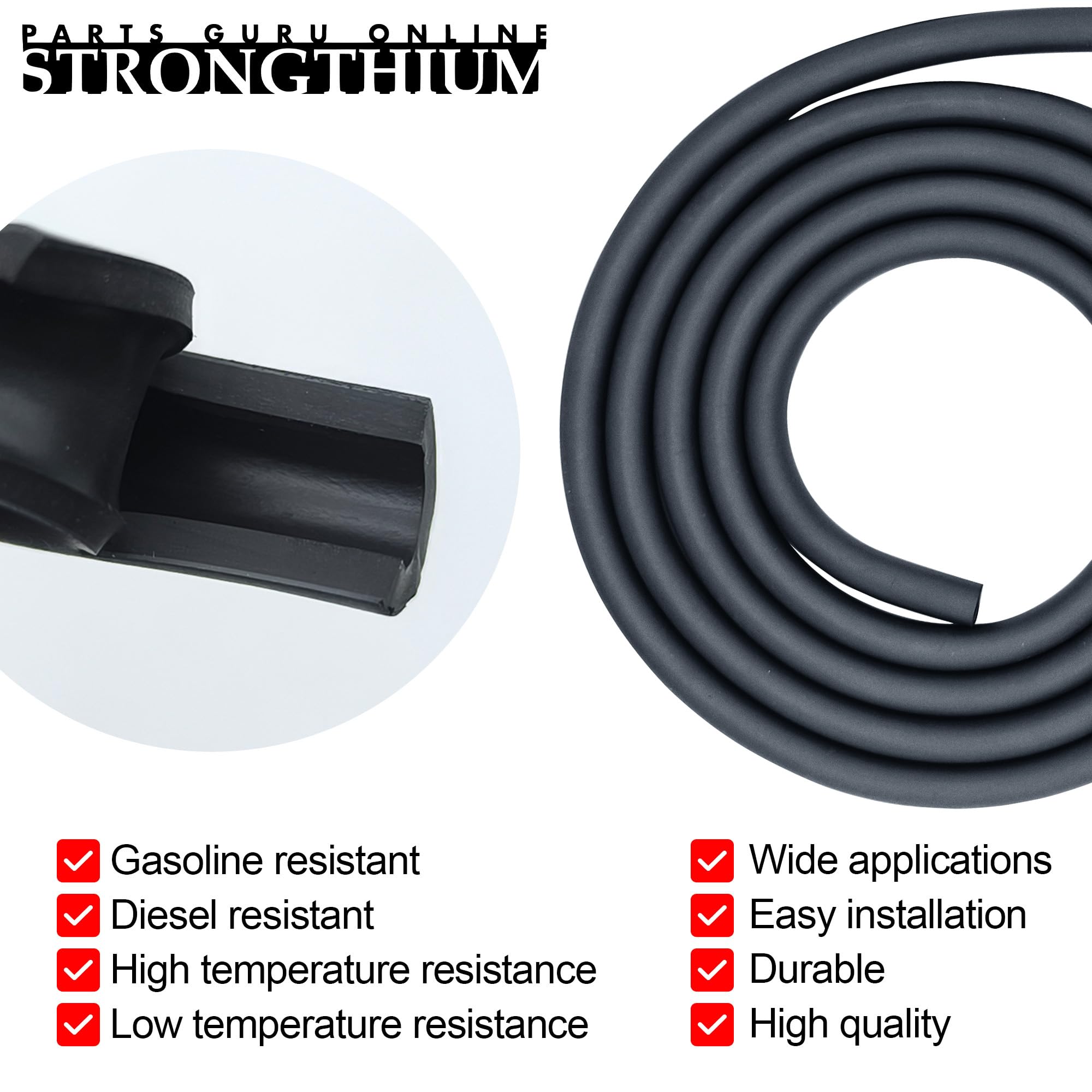 Strongthium fuel filters nylon packaging keeps replacement parts clean.