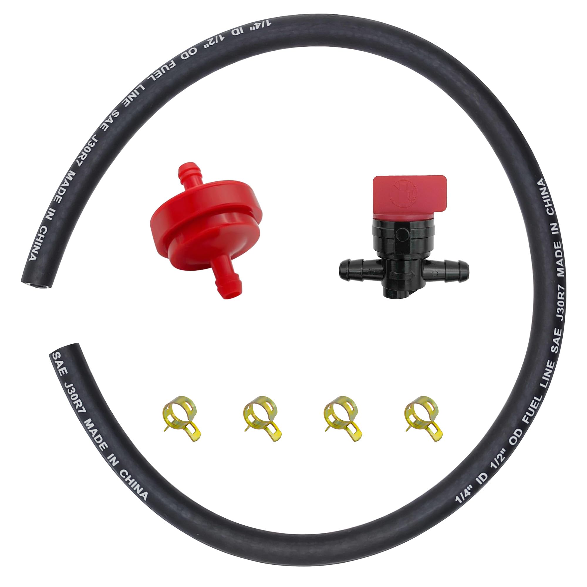 Strongthium fuel line hose 1/4 inch ID, 25 inch long for durable fuel delivery.
