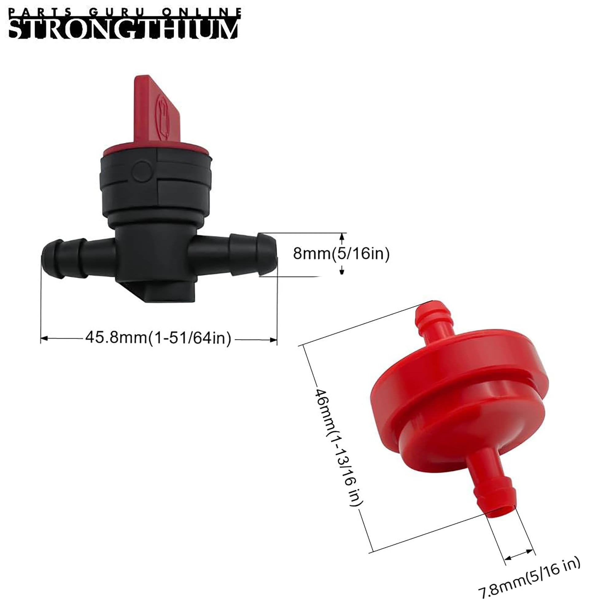 Strongthium ten clamps included secure hose connections.