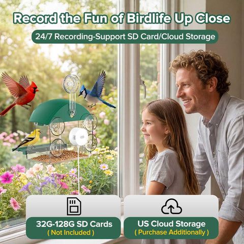 STSVA cloud storage and SD card option for video sharing.