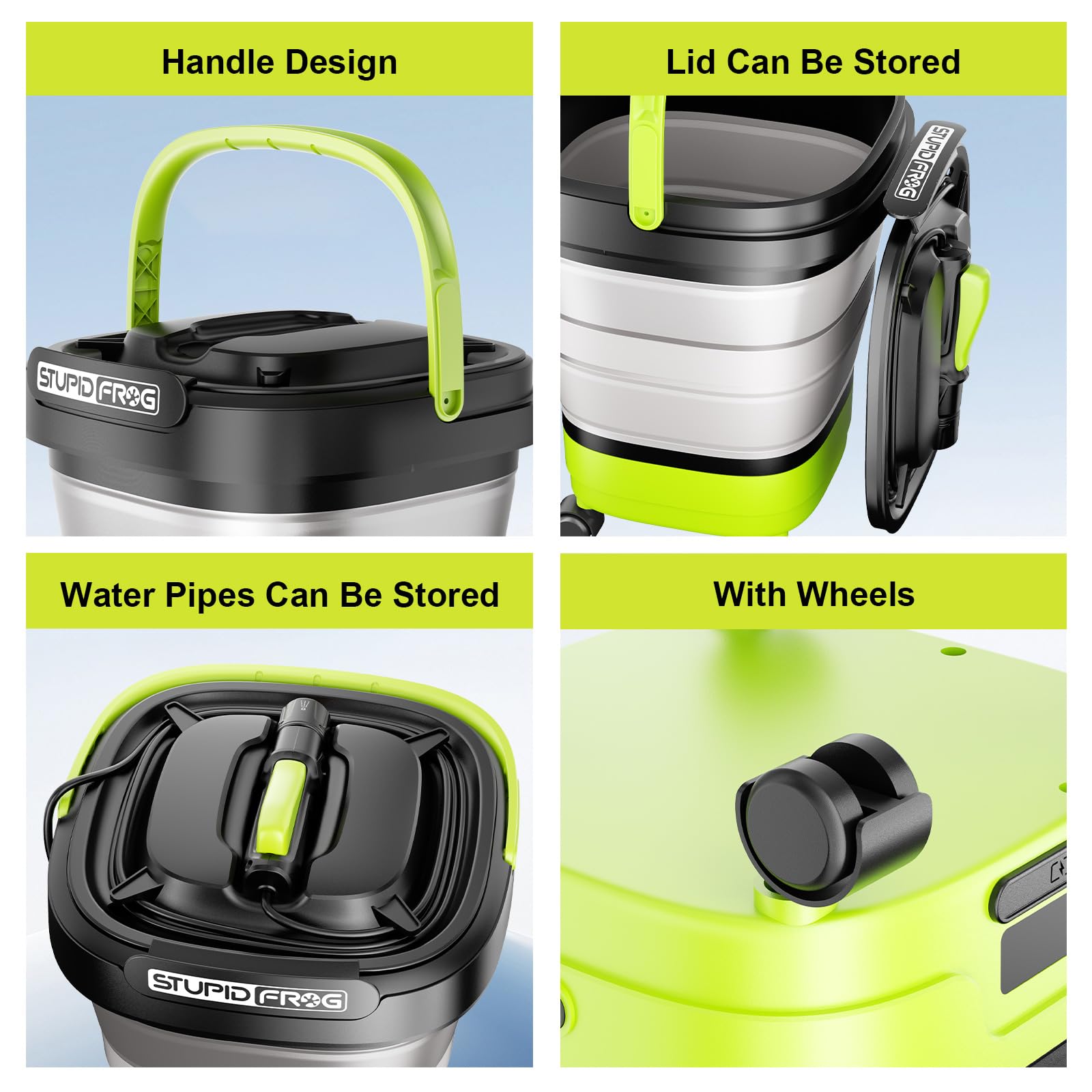StupidFrog gentle spray option suitable for pet cleaning on patios.
