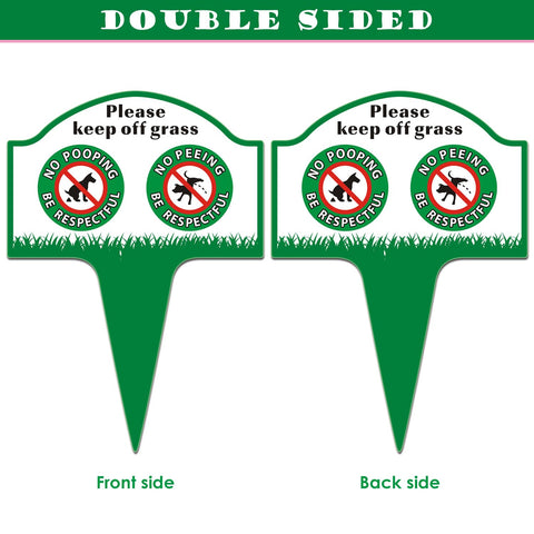 Stupidheart No Poop Sign measures 13.58 by 9.64 inches for balanced visibility.