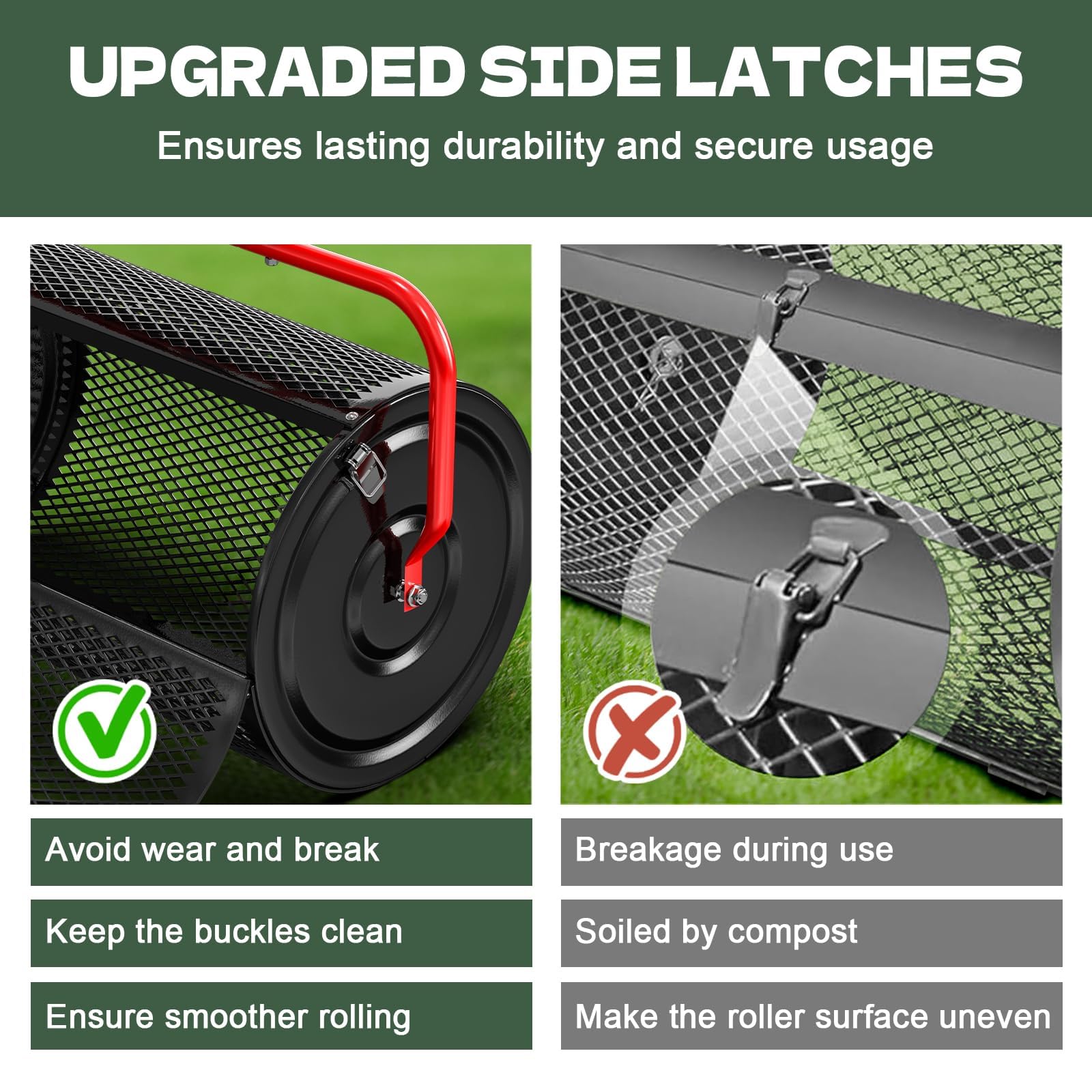 Sturdon adjustable T-handle provides comfortable control during long spreading sessions