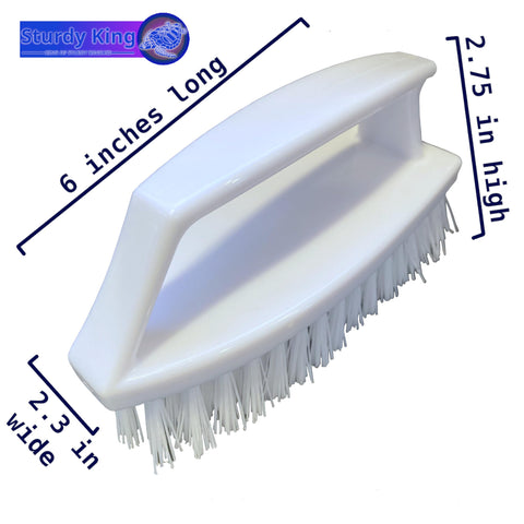 Sturdy King pool scrub brush floats and cleans algae around water areas