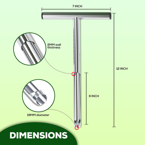 Ergonomic grip on SturdyShape probe supports comfortable sampling