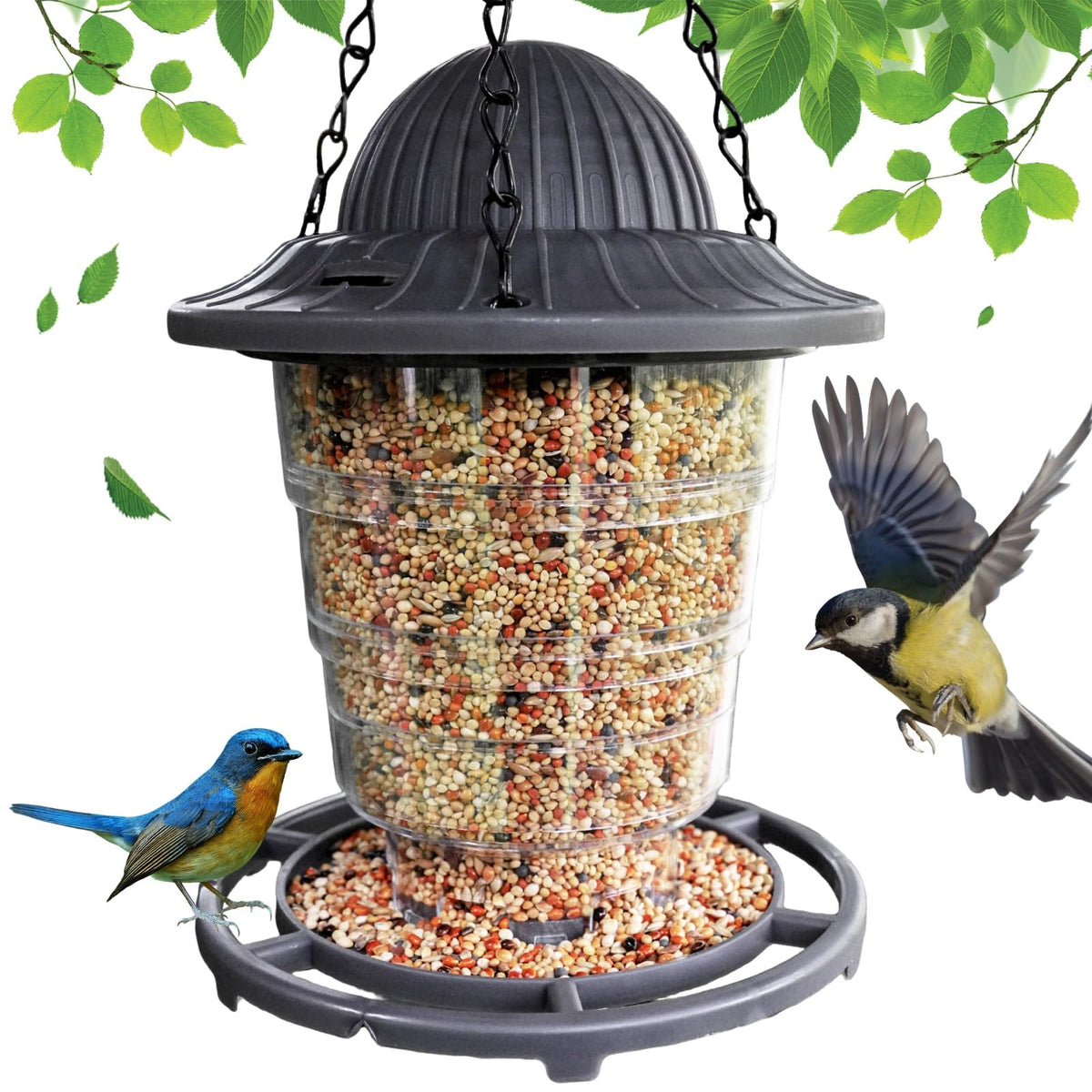 STWPYL Small Bird Feeder shows foldable design for easy storage and transport