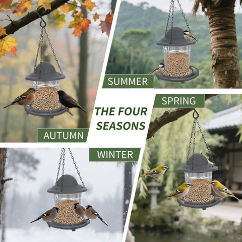 STWPYL Small Bird Feeder offers versatile mounting for porches and decks