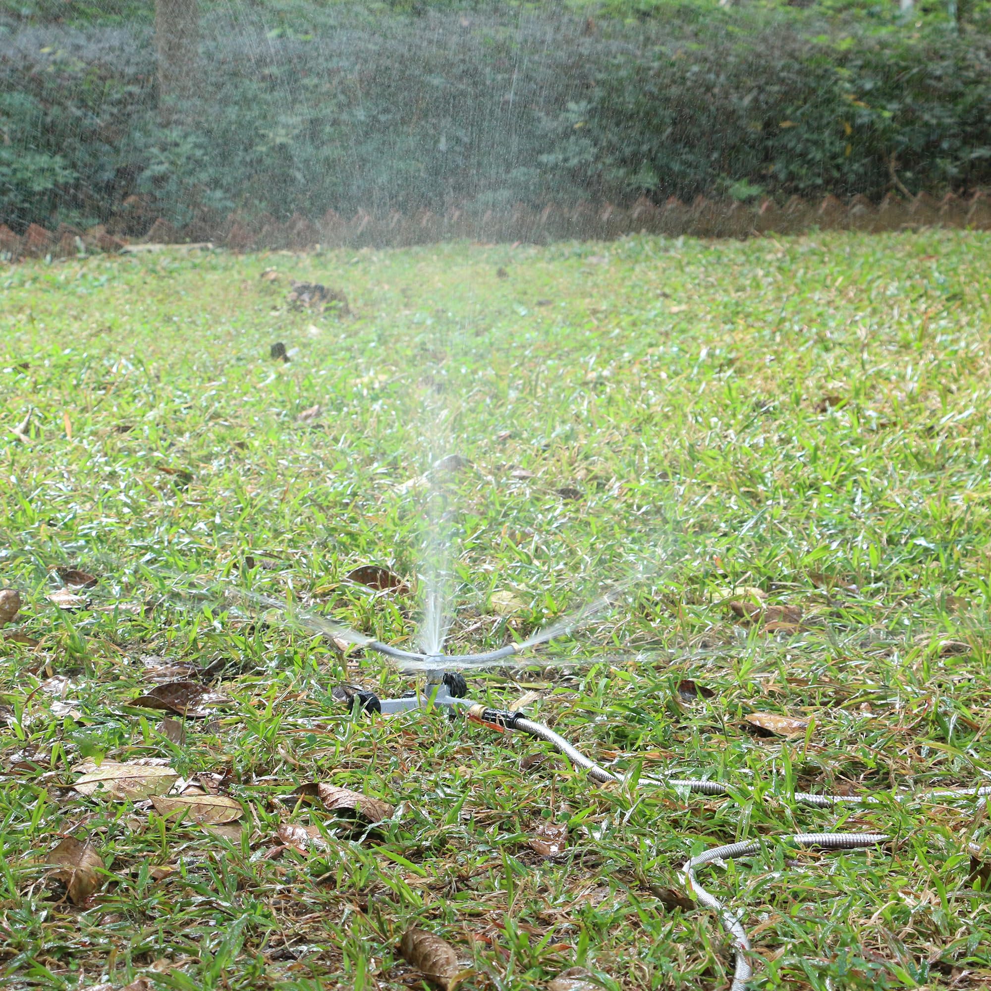 STYDDI 360-degree water spray provides even distribution across beds