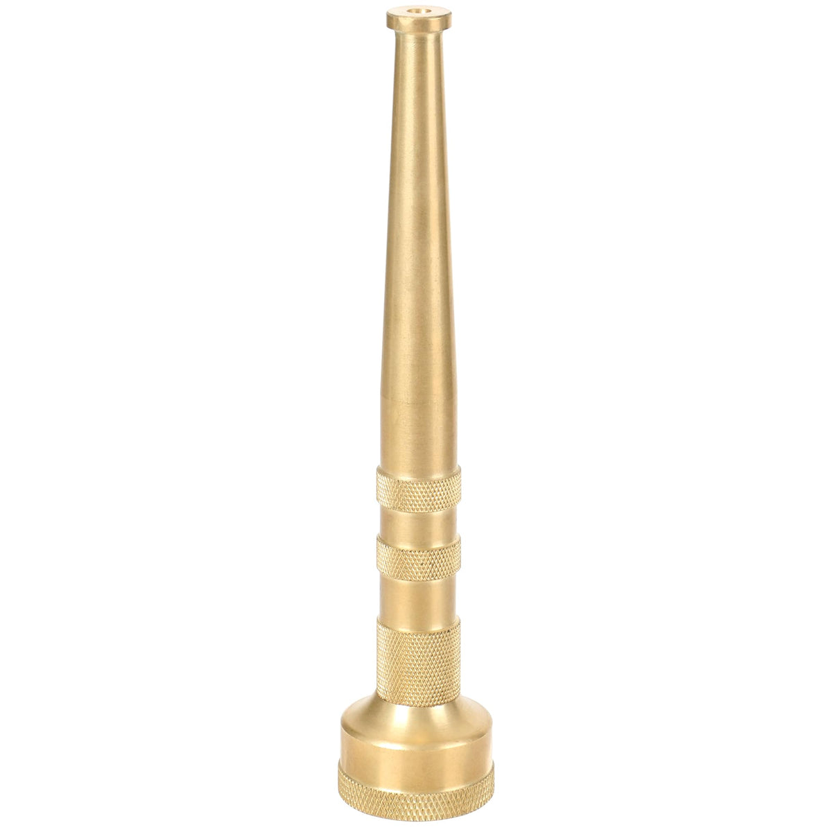 STYDDI 6in brass garden nozzle, front view highlighting rugged, long-lasting construction for tough cleaning.