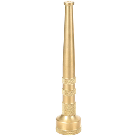 STYDDI 6in brass garden nozzle, front view highlighting rugged, long-lasting construction for tough cleaning.