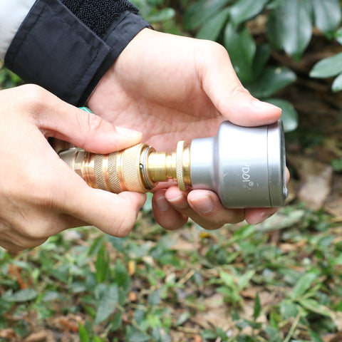 STYDDI brass full-port adaptor set enables quick, leak-free hose changes.