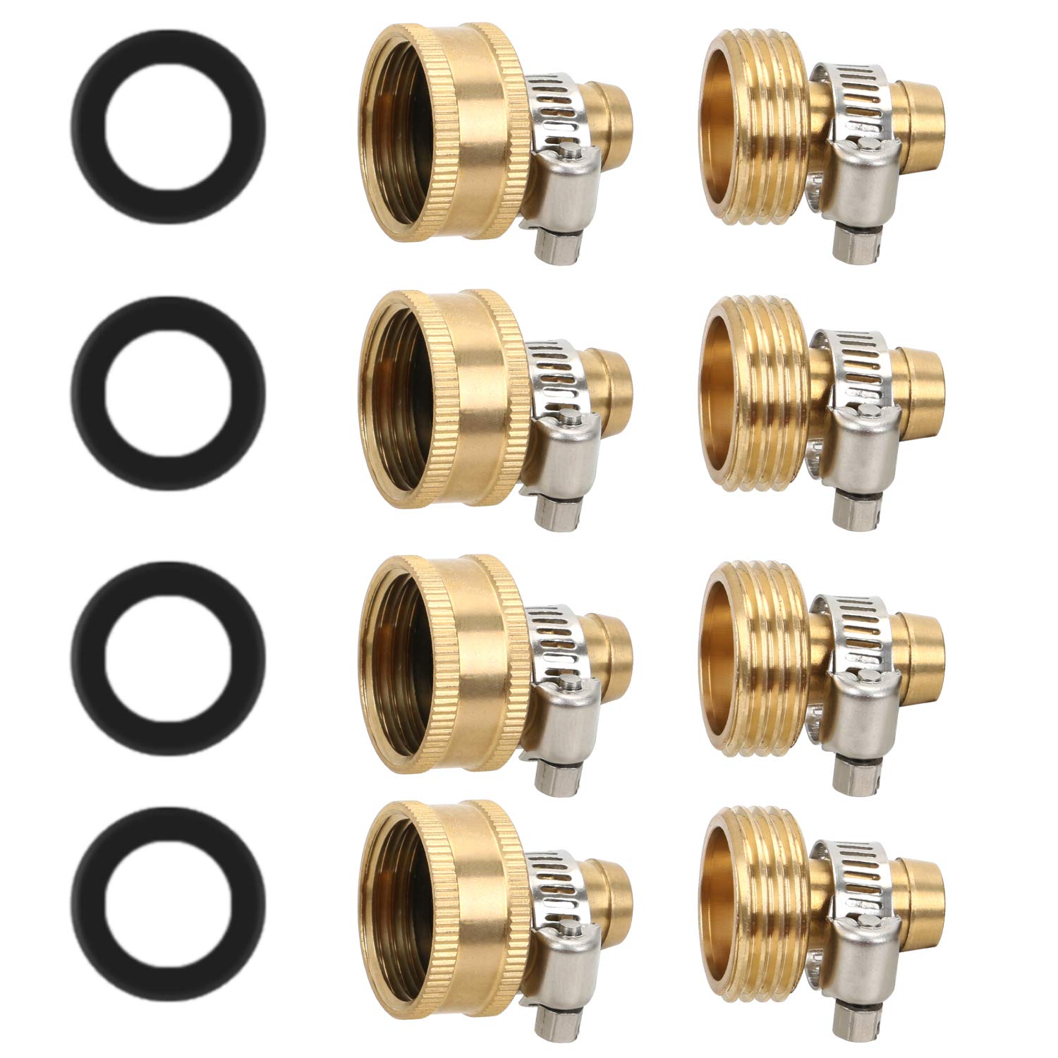 STYDDI brass hose repair kit connectors show durable, leakproof construction