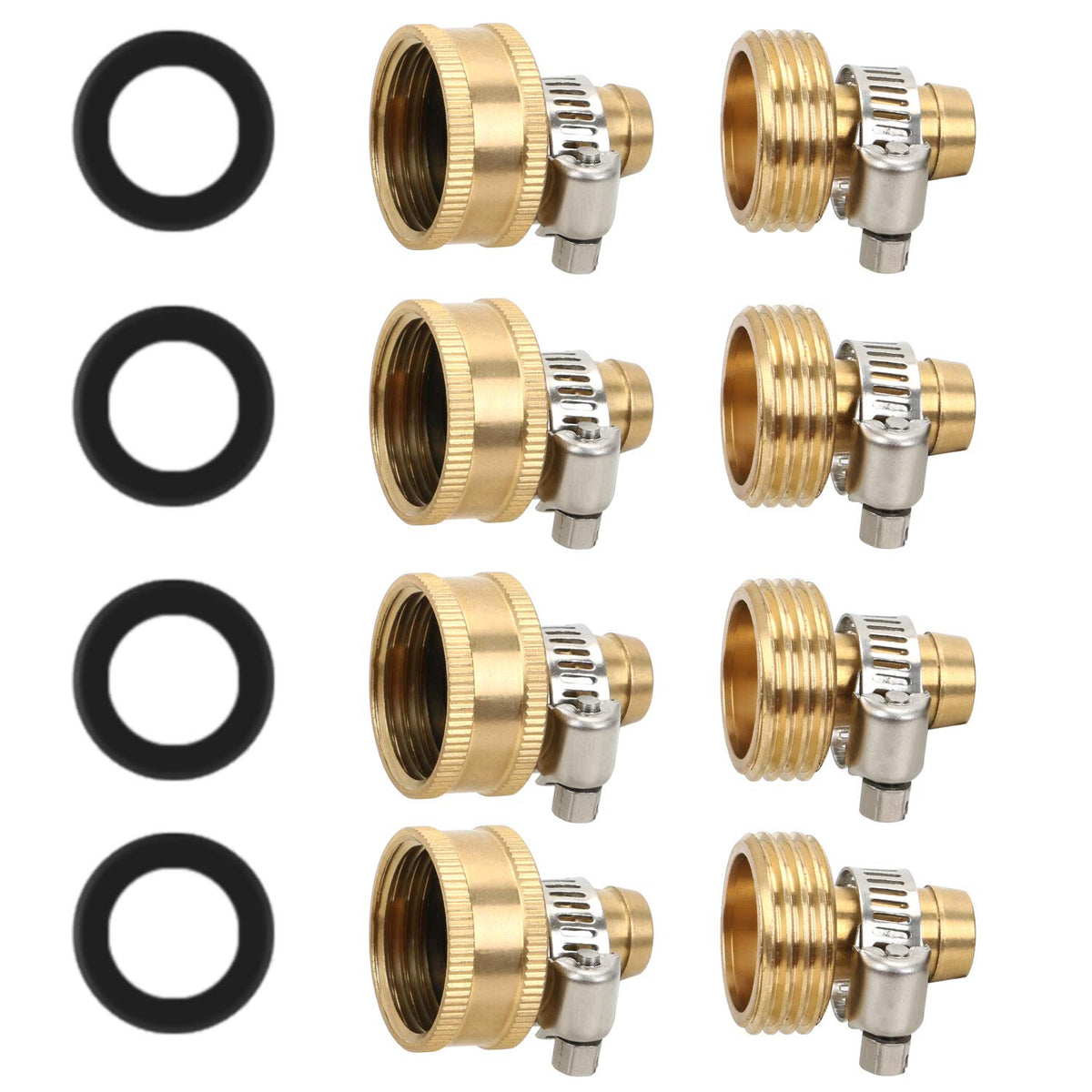 STYDDI brass hose repair kit connectors show durable, leakproof construction