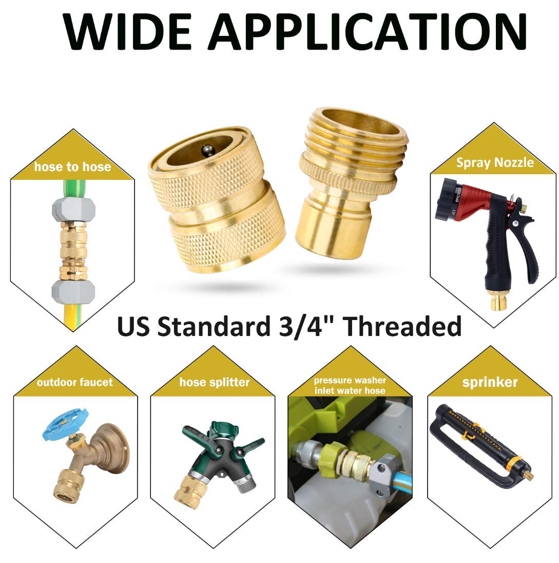 STYDDI brass washers pack helps seal connections against leaks.