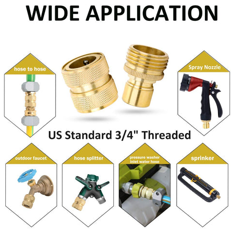 STYDDI brass washers pack helps seal connections against leaks.