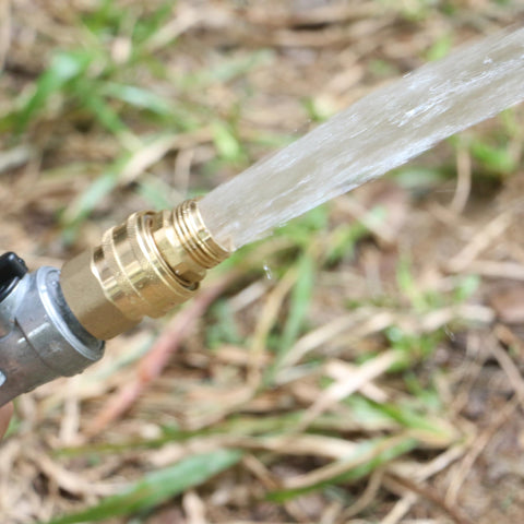 STYDDI full-flow 3/4-inch connection demonstrates unobstructed water volume.