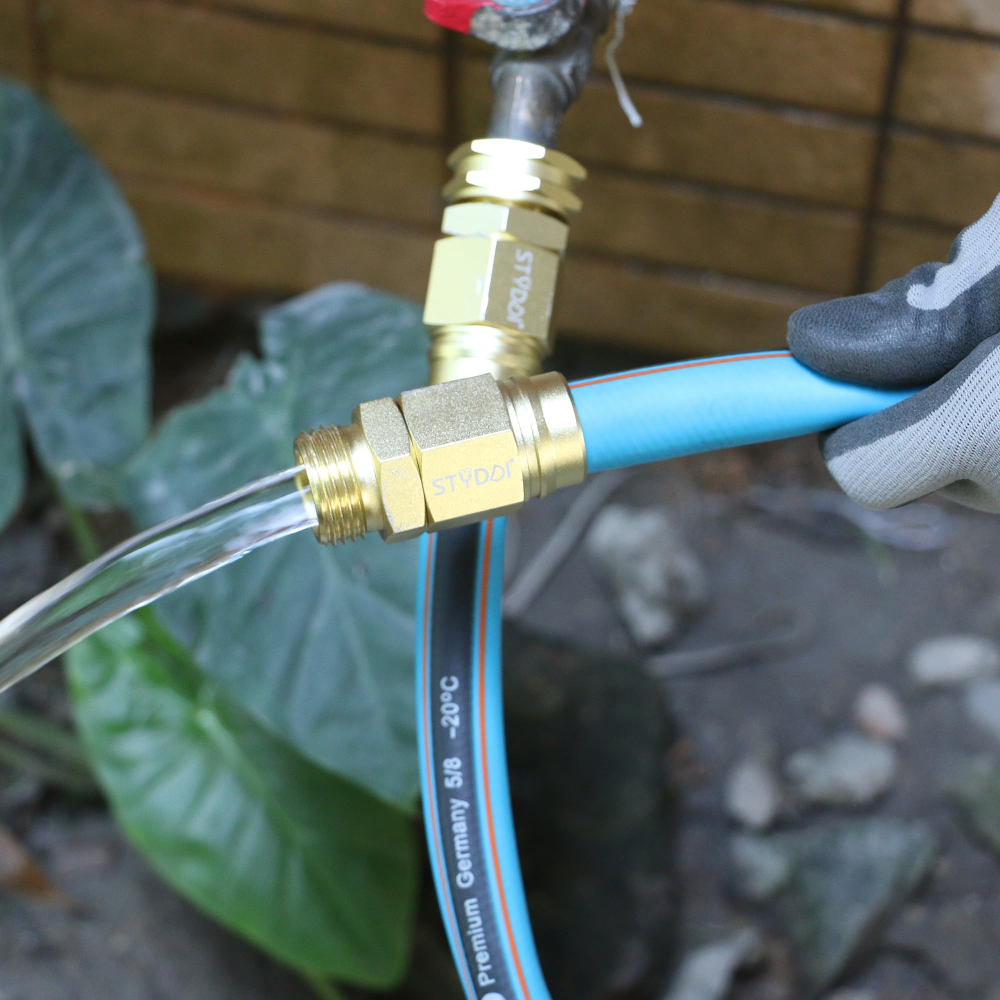 STYDDI garden hose mender assembles quickly in the field with minimal tools.