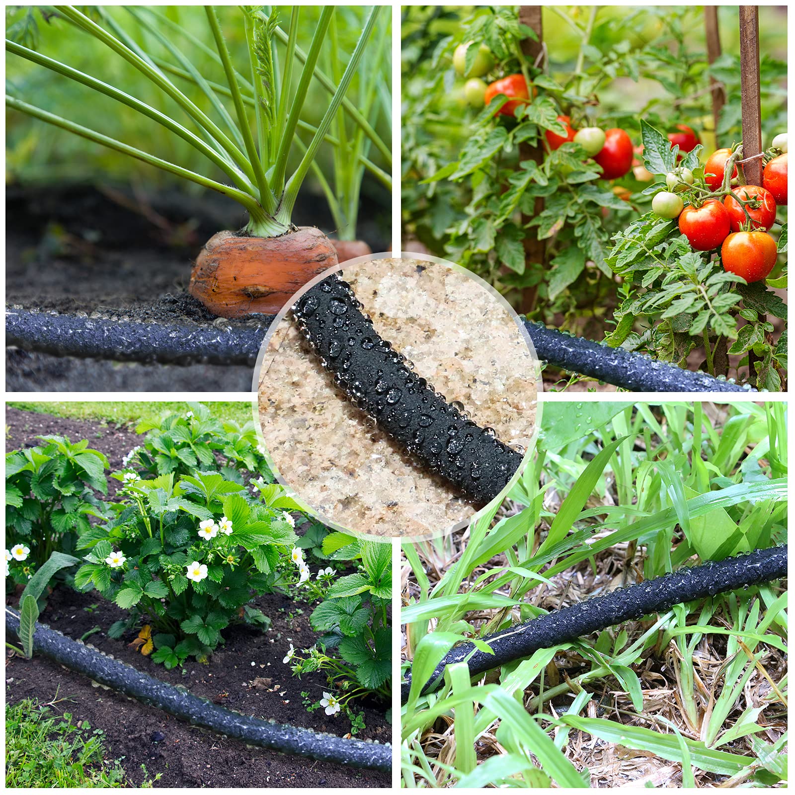 STYDDI garden irrigation setup covering bed and lawn efficiently