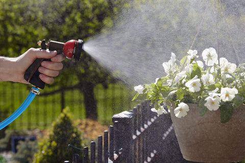 STYDDI repair kit in use on garden hose showing extended life
