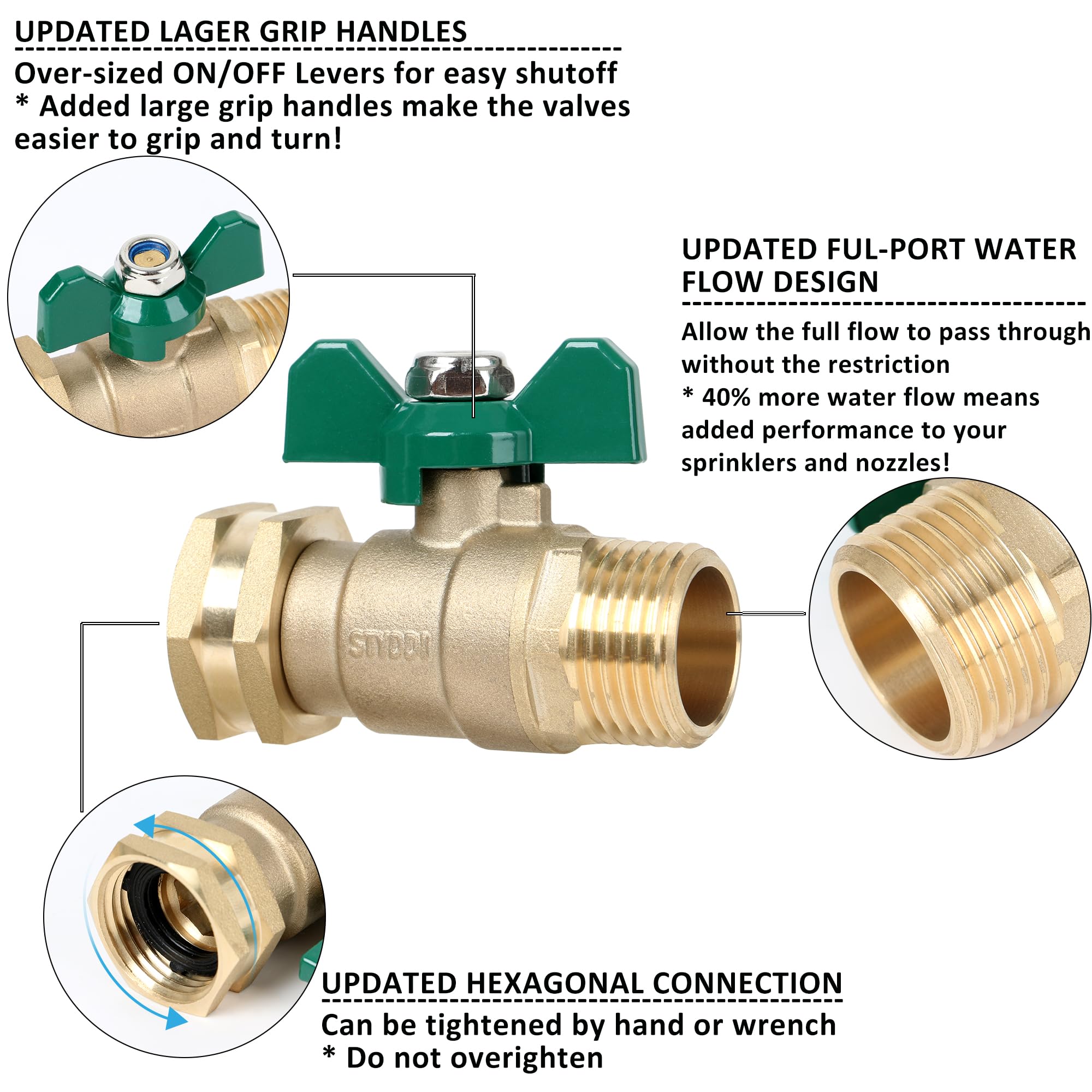 STYDDI large bore opening detail shows minimal flow restriction
