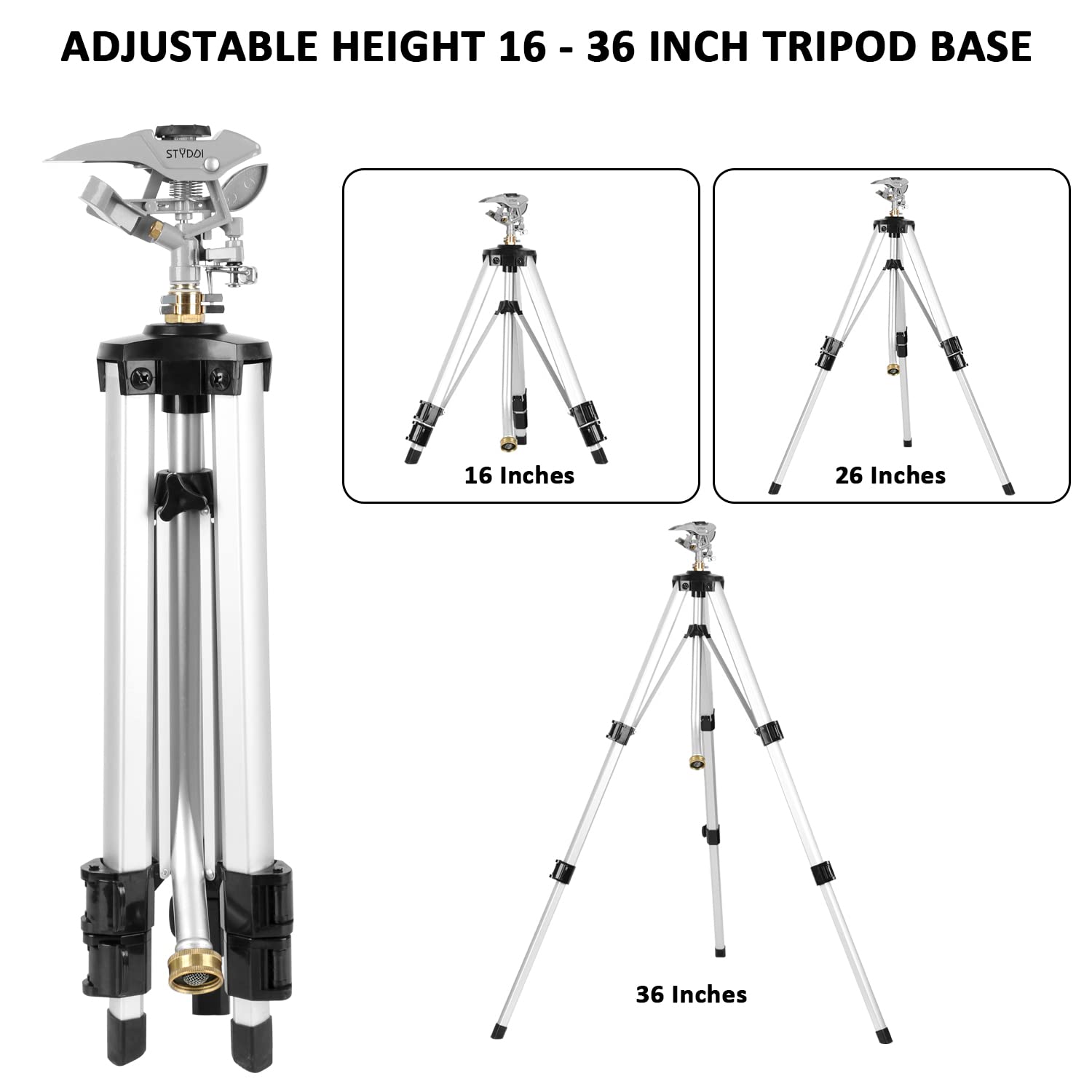 STYDDI metal construction highlights anti-tipping stability in windy spaces