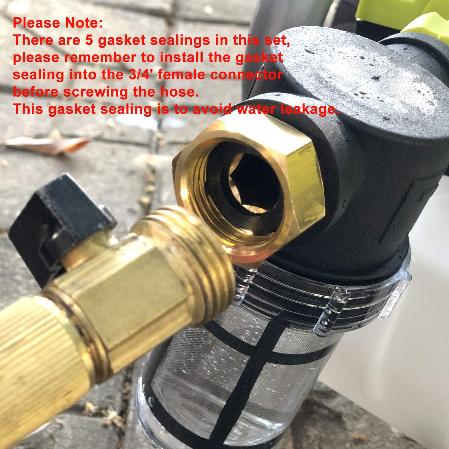 STYDDI inline filter used at outdoor spigots for cleaner water flow