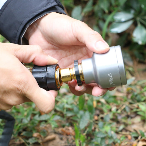 STYDDI quick-connect showing a leak-proof seal for reliable water flow.