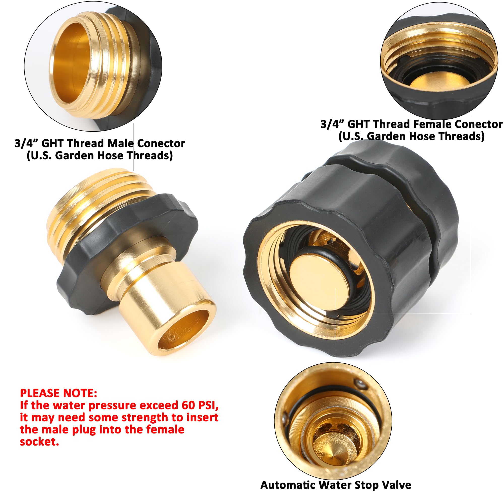 STYDDI rubber-grip fittings offer easy handling during setups.