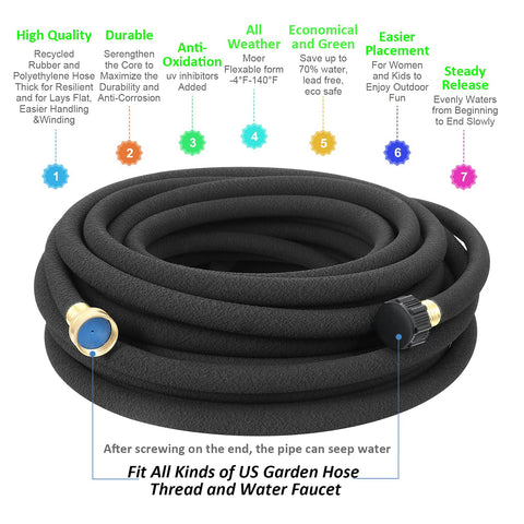 STYDDI flat-design hose bends easily around plants for flexible layout