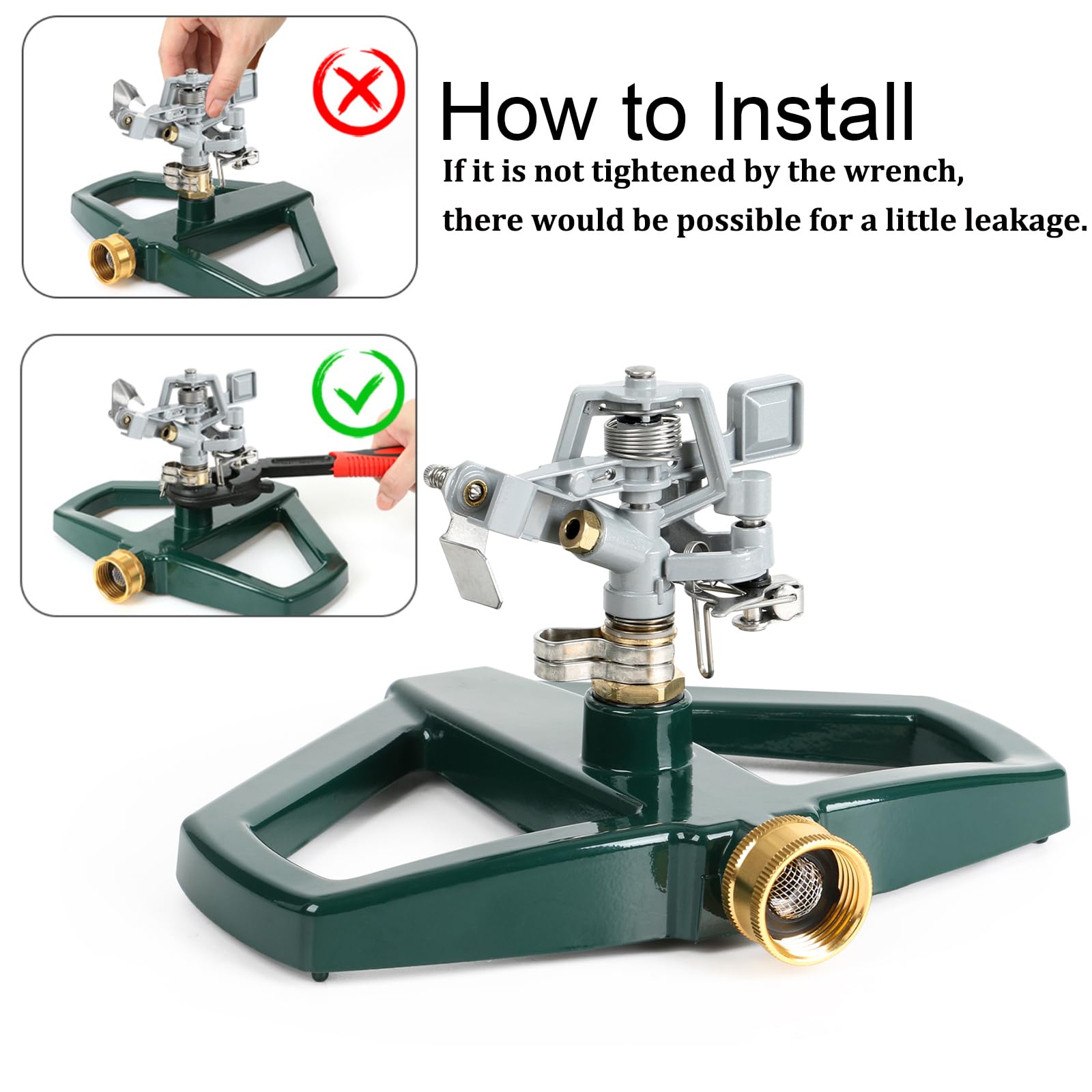 STYDDI stable-base prevents tipping under typical water pressure