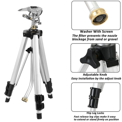 STYDDI tripod extends to 36 inches for adaptable garden reach