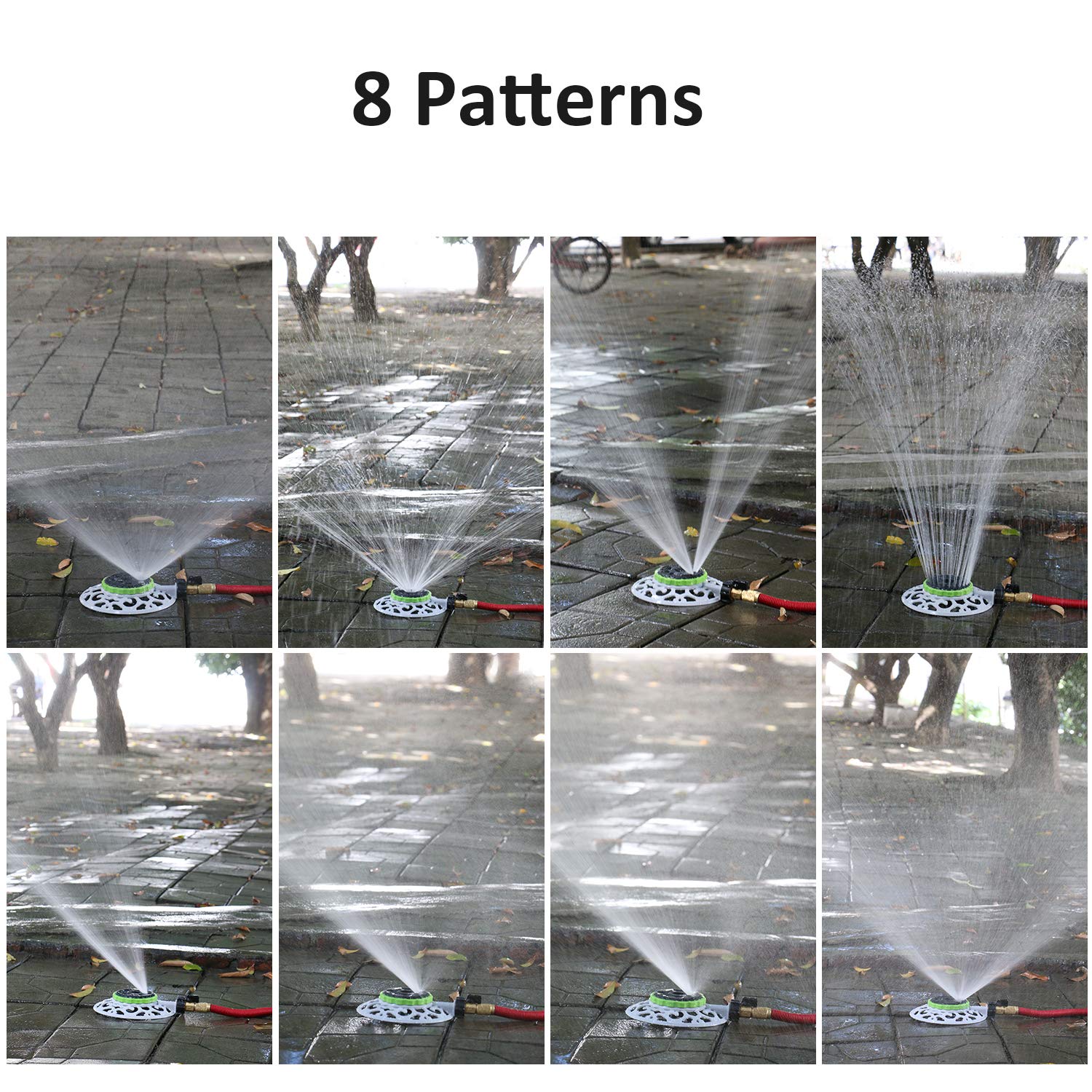 STYDDI Turret Pattern Sprinkler metal swivel connection enables easy setup.