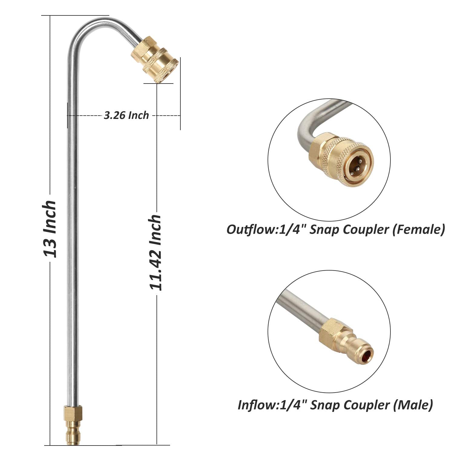 STYDDI U-shaped gutter cleaner design enables efficient gutter cleaning from ground