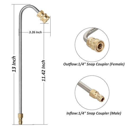 STYDDI U-shaped gutter cleaner design enables efficient gutter cleaning from ground