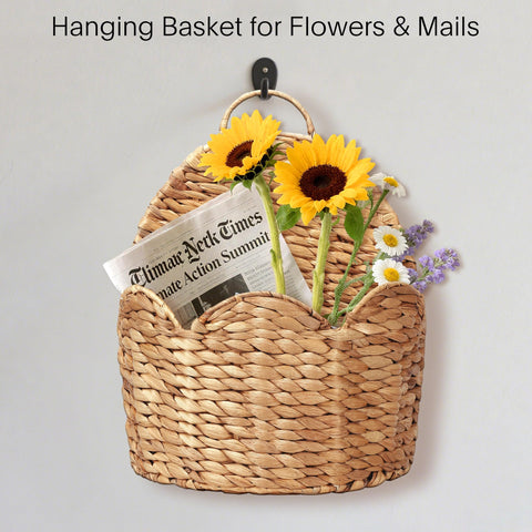 Stylave front-door decor basket doubles as versatile storage.