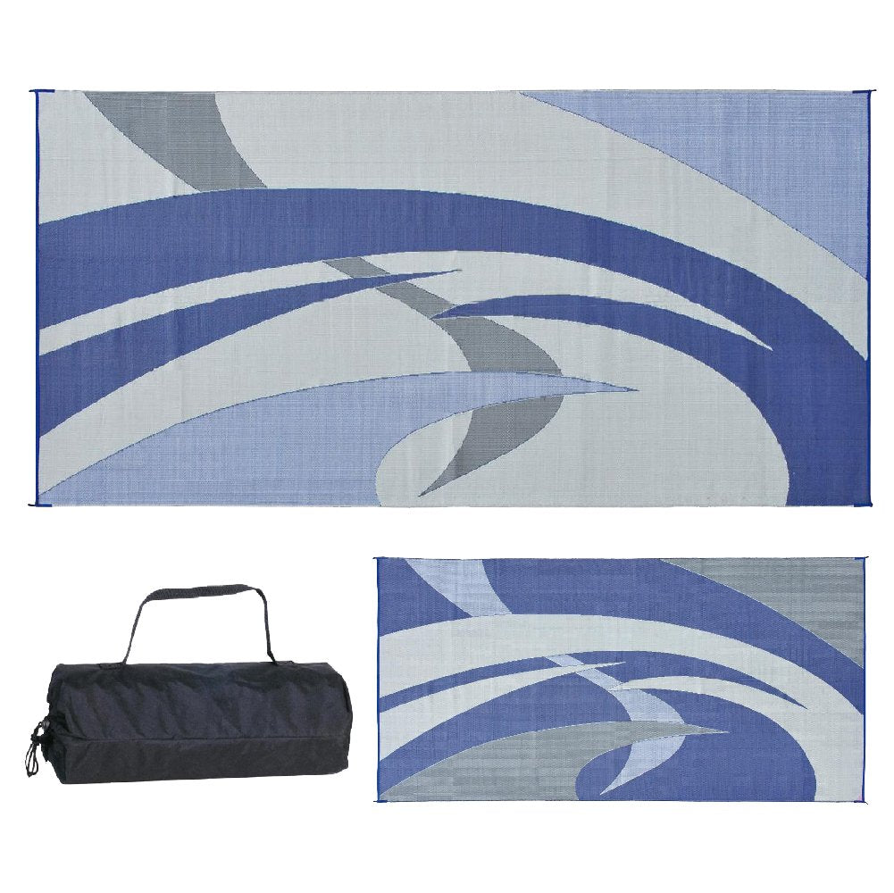 Stylish Camping 159183 reversible mat folded for compact storage and quick packing