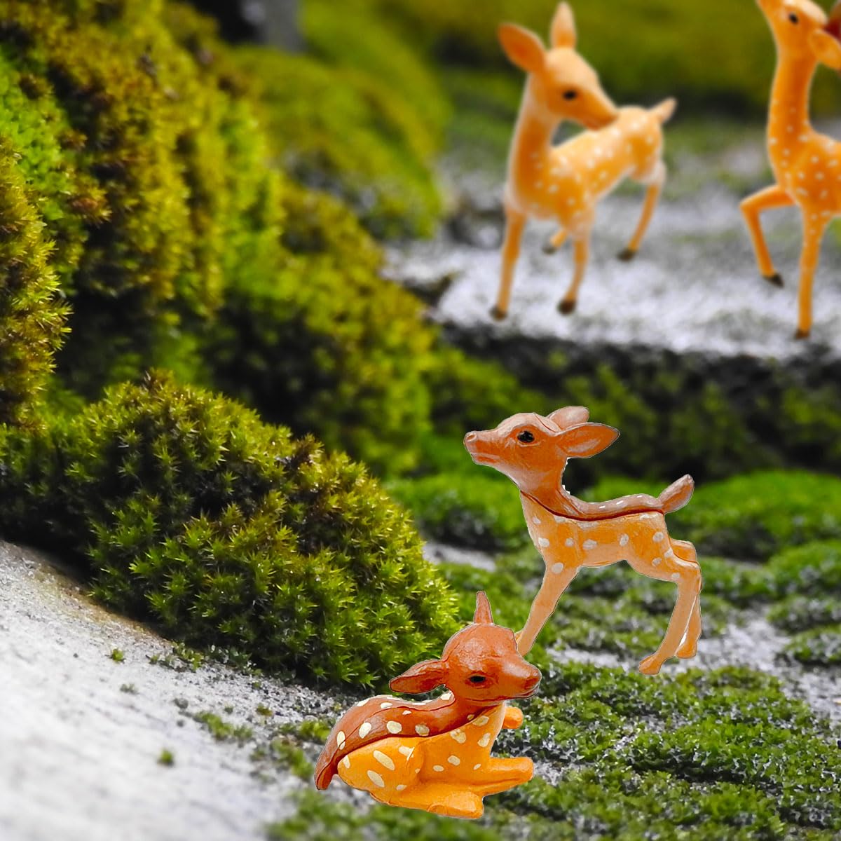 Suartus forest creature miniatures enhancing fairy gardens and terrariums.