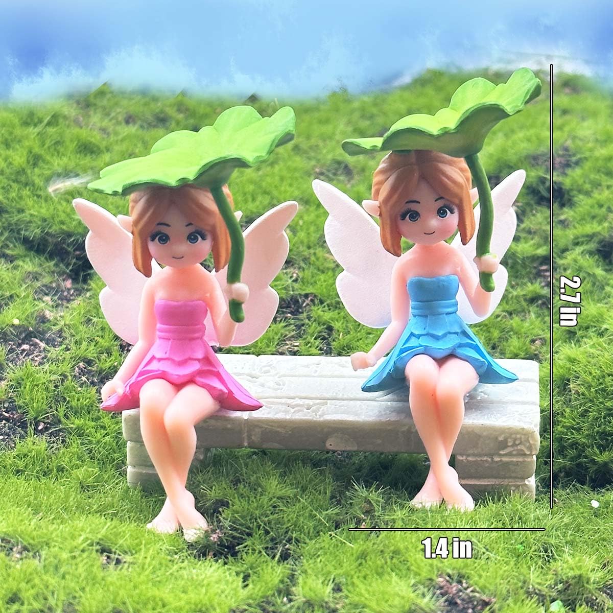 Suartus fairy figurine close-up reveals detailed resin texture and durable craftsmanship