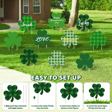 Subacy Irish-themed yard decor perfect for lawn celebrations.