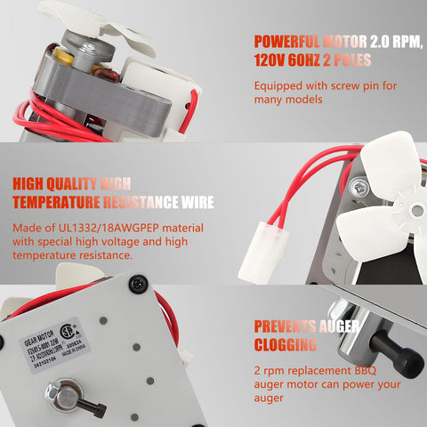 Subody Cldkz auger motor operating smoothly with low noise under load