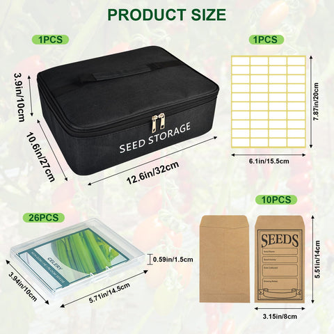 succulentlovers 26 seed boxes sort vegetable and flower seeds neatly