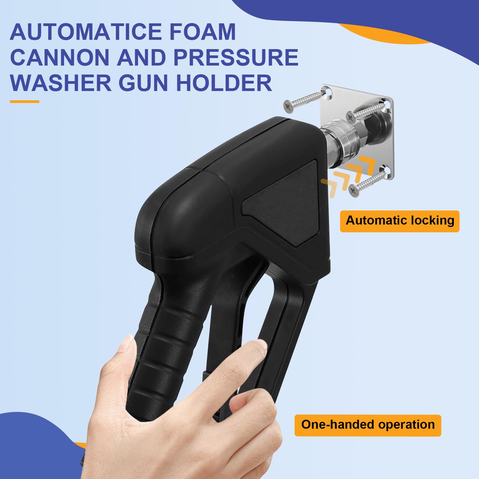 succulentlovers automatic foam cannon mount secures equipment during use
